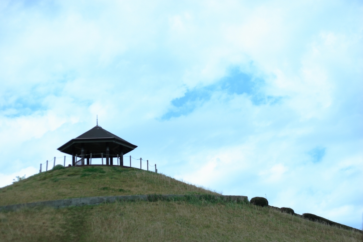 天空のきのこ 公園の四阿